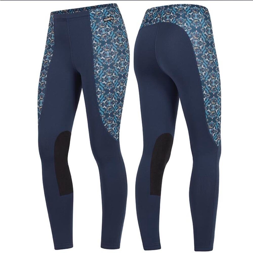 Kerrits Girls Performance Knee Patch Riding Tight Breeches Size S Horsing Around